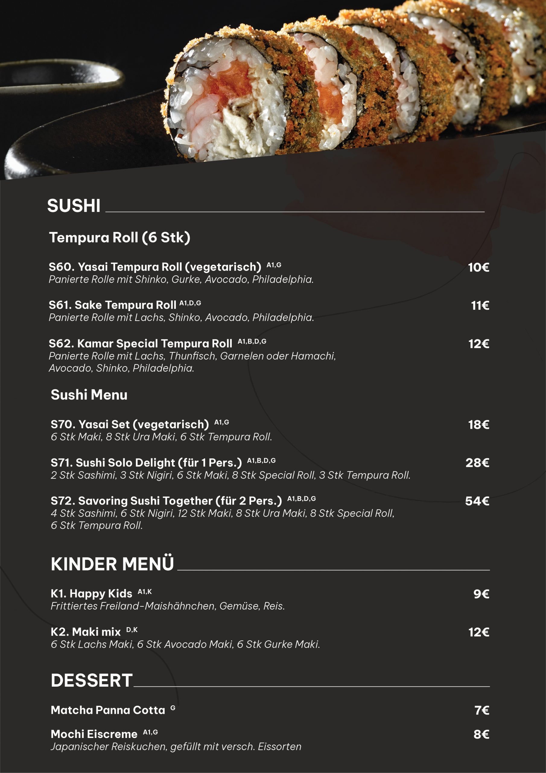 Menu Karma-10
